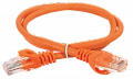 ITK Коммутационный шнур кат. 6 UTP PVC 5м оранжевый